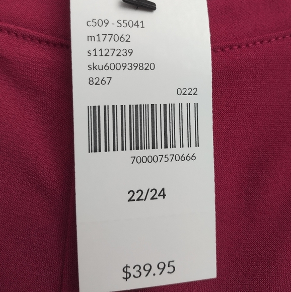 Lane Bryant Womens Plus Size Pink Sleeveless Twist Tank Top Size 22 24 - Picture 9 of 10